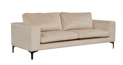Bolero 3-personers sofa - beige, sort - billede 3