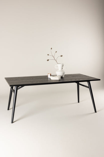 Sleek spisebord - 195 × 95 cm - sort - billede 22
