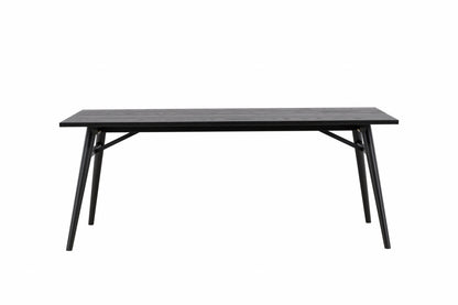Sleek spisebord - 195 × 95 cm - sort - billede 1