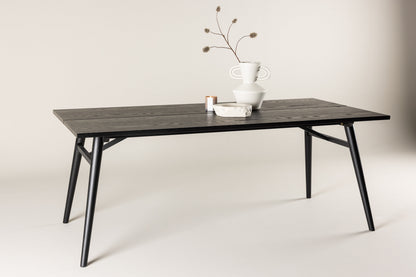 Sleek spisebord - 195 × 95 cm - sort - billede 18