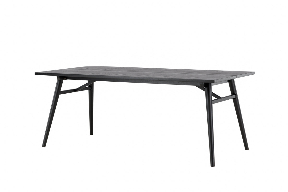 Sleek spisebord - 195 × 95 cm - sort - billede 3