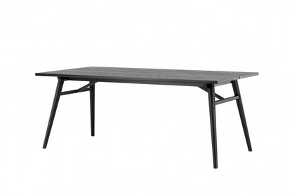 Sleek spisebord - 195 × 95 cm - sort - billede 3