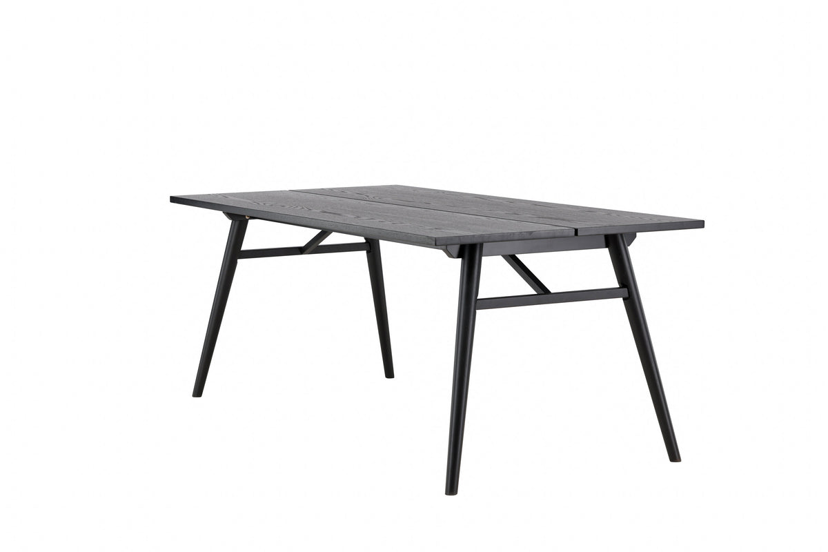 Sleek spisebord - 195 × 95 cm - sort - billede 5