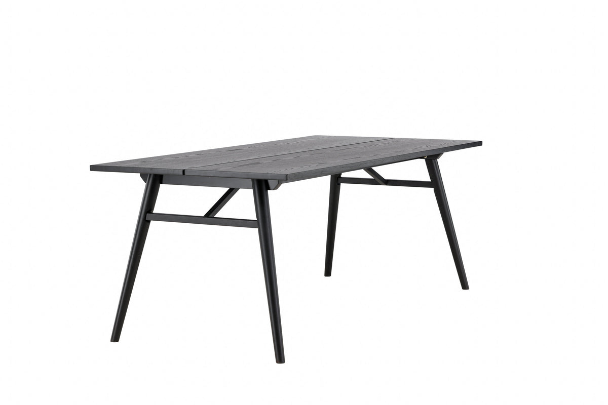 Sleek spisebord - 195 × 95 cm - sort - billede 8