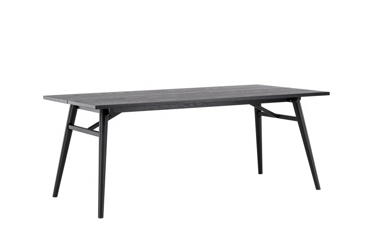 Sleek spisebord - 195 × 95 cm - sort - billede 10