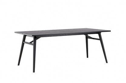 Sleek spisebord - 195 × 95 cm - sort - billede 10