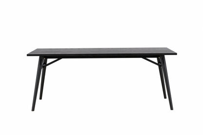 Sleek spisebord - 195 × 95 cm - sort - billede 12