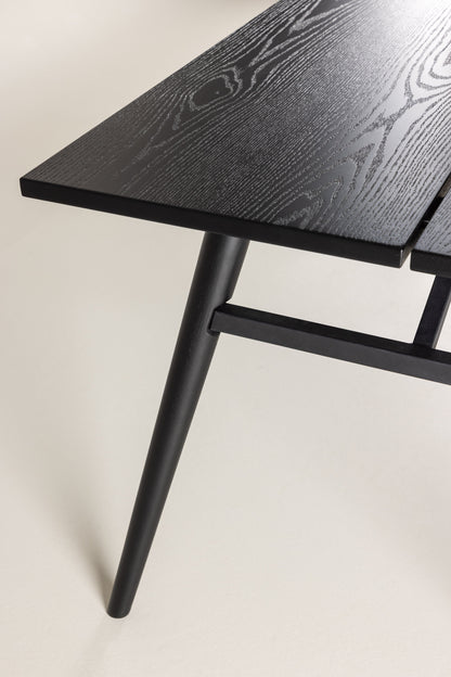 Sleek spisebord - 195 × 95 cm - sort - billede 25