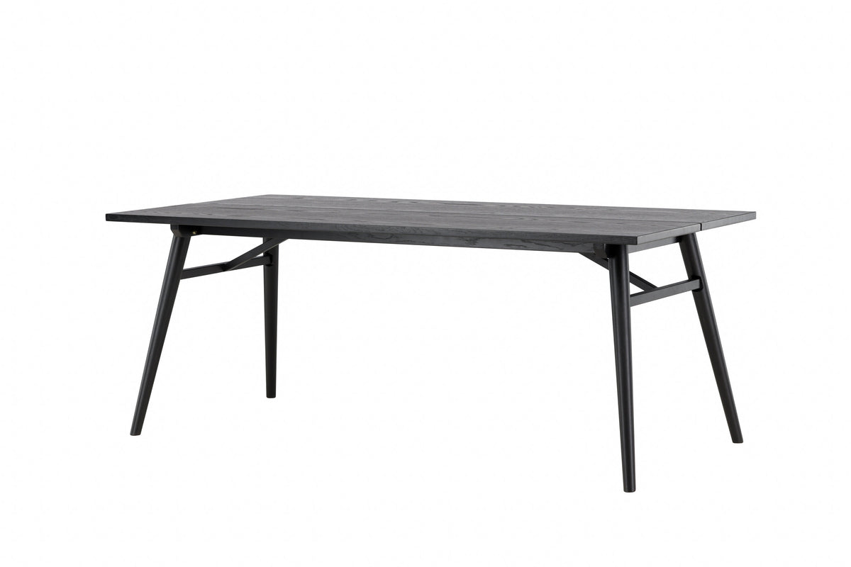 Sleek spisebord - 195 × 95 cm - sort - billede 13