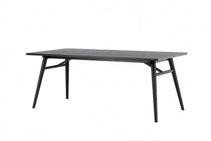 Sleek spisebord - 195 × 95 cm - sort - billede 13