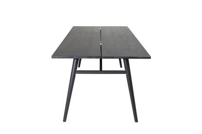 Sleek spisebord - 195 × 95 cm - sort - billede 2