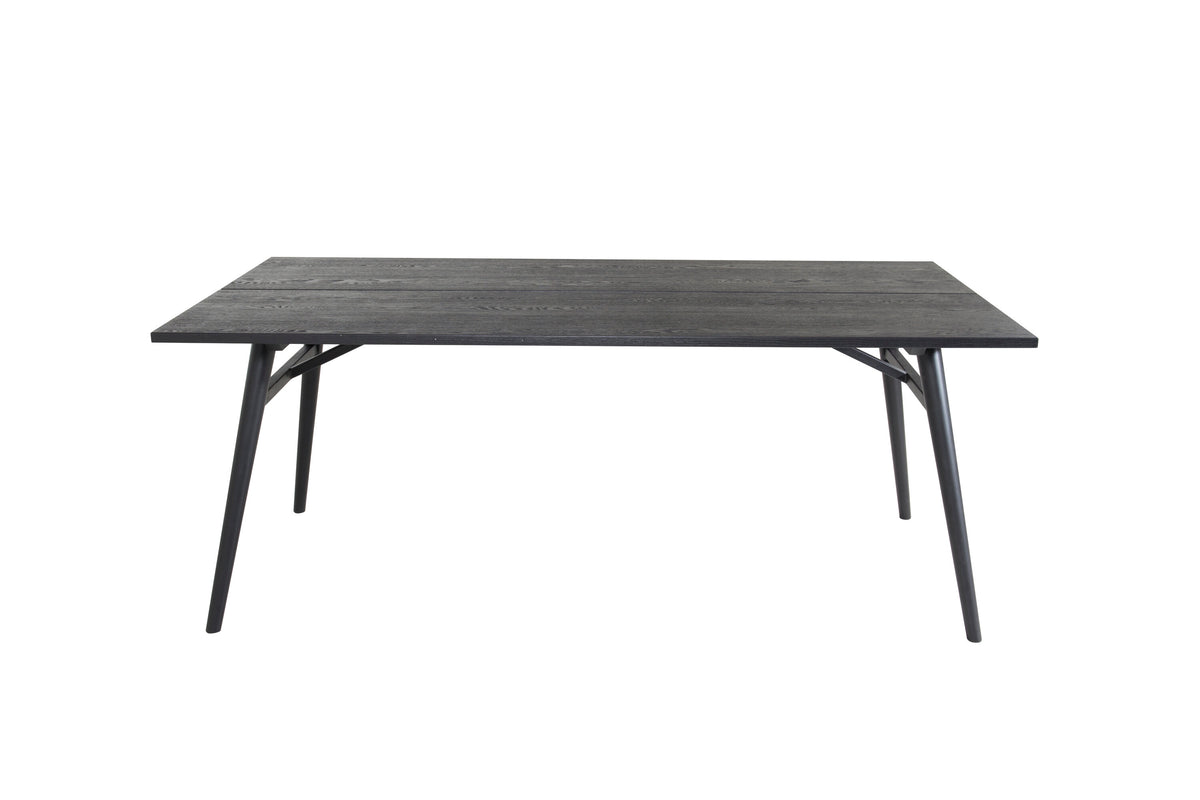 Sleek spisebord - 195 × 95 cm - sort - billede 6