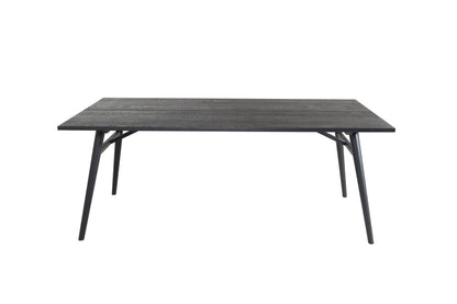 Sleek spisebord - 195 × 95 cm - sort - billede 6