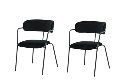 Arrow spisebordsstole - sort - 2 stk. - billede 1