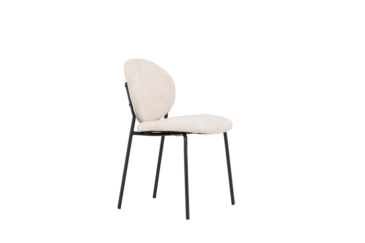 Vault spisebordsstole - beige, sort - 2 stk. - billede 12