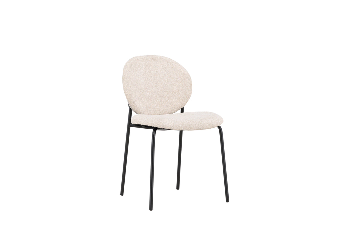 Vault spisebordsstole - beige, sort - 2 stk. - billede 13