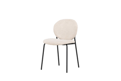 Vault spisebordsstole - beige, sort - 2 stk. - billede 3