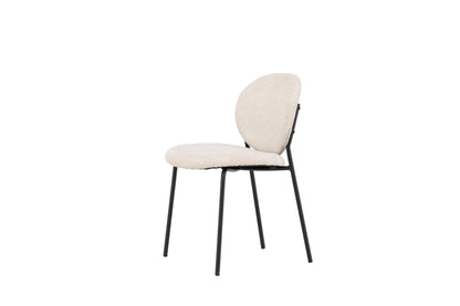 Vault spisebordsstole - beige, sort - 2 stk. - billede 4