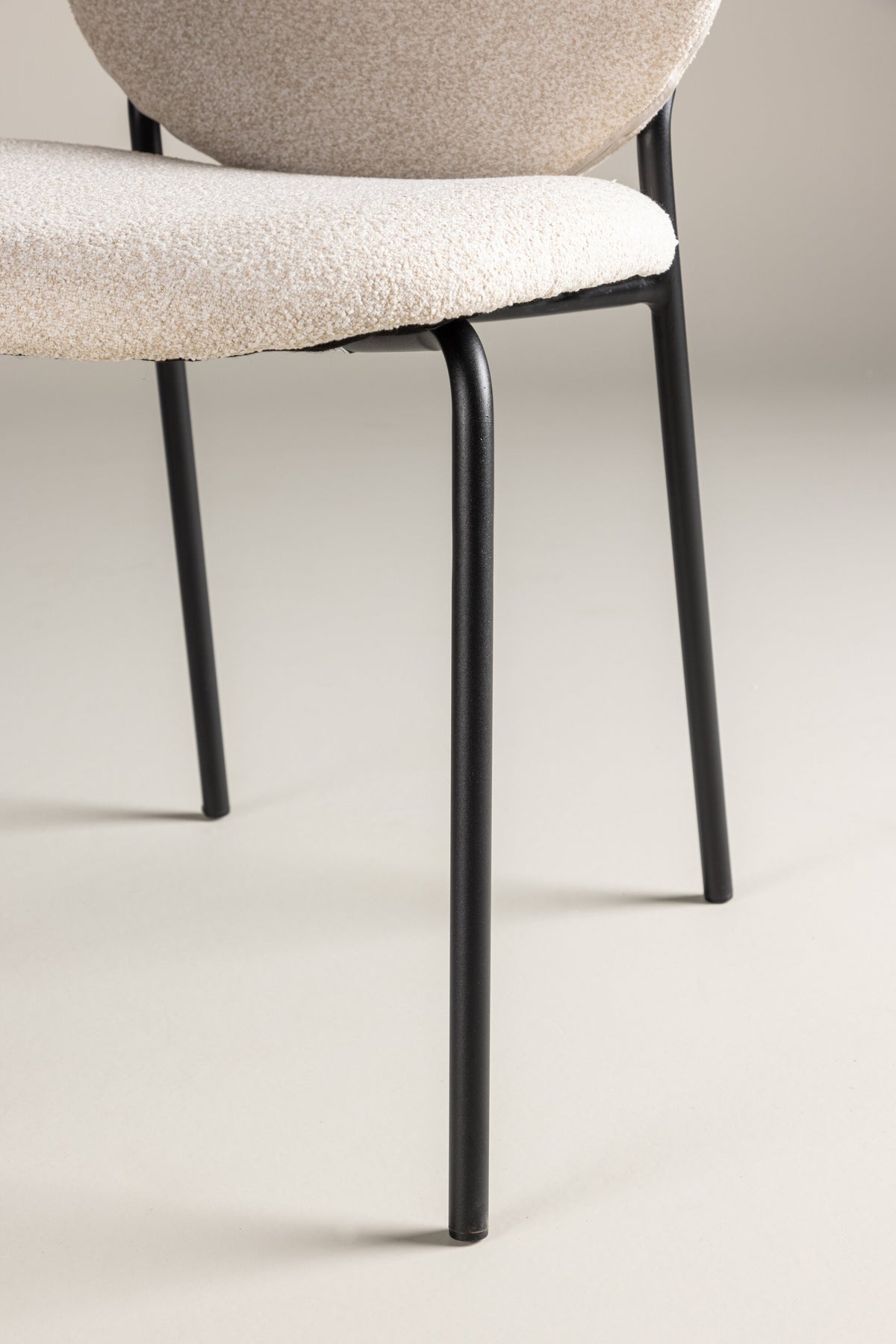 Vault spisebordsstole - beige, sort - 2 stk. - billede 19
