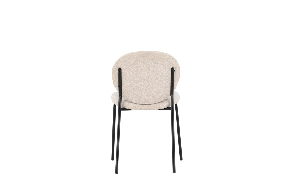Vault spisebordsstole - beige, sort - 2 stk. - billede 8