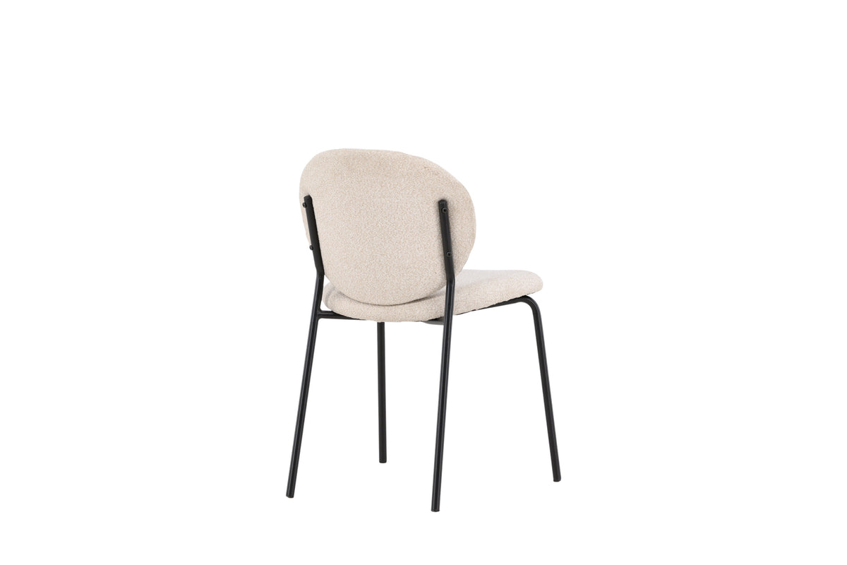 Vault spisebordsstole - beige, sort - 2 stk. - billede 9