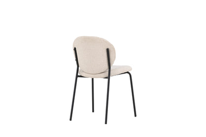 Vault spisebordsstole - beige, sort - 2 stk. - billede 9