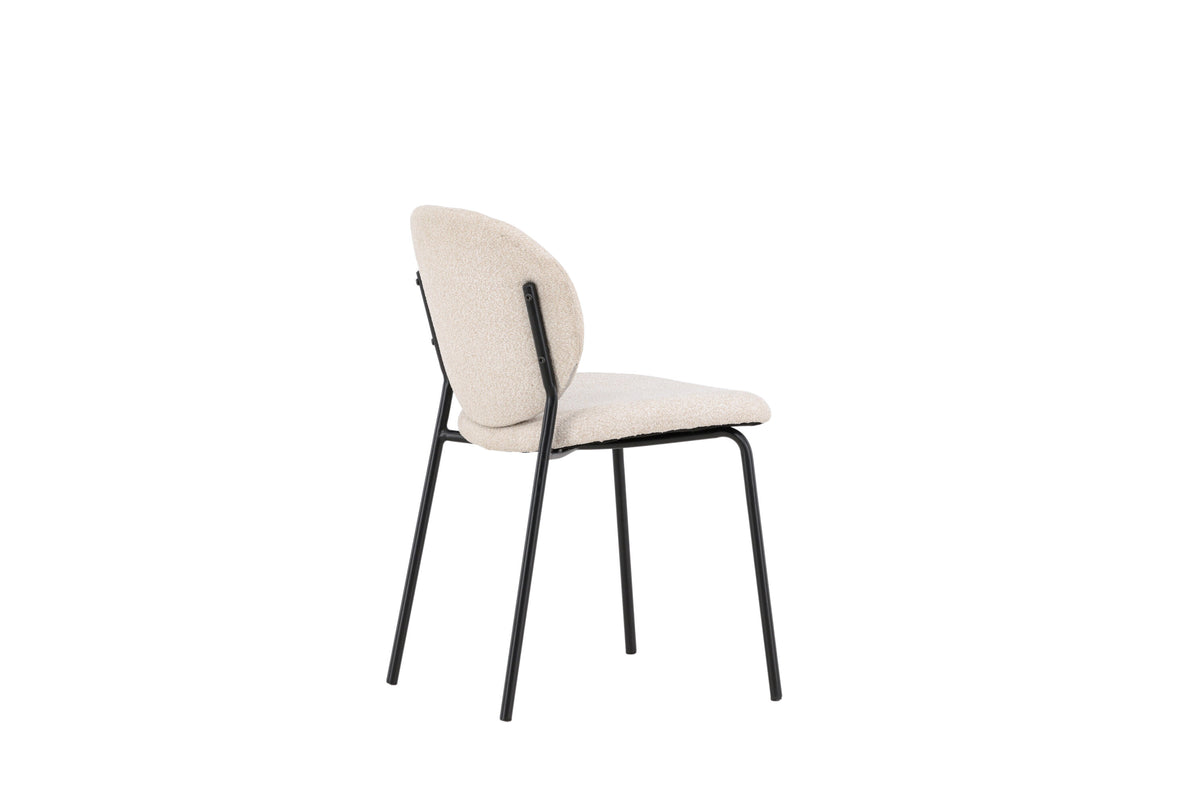 Vault spisebordsstole - beige, sort - 2 stk. - billede 10