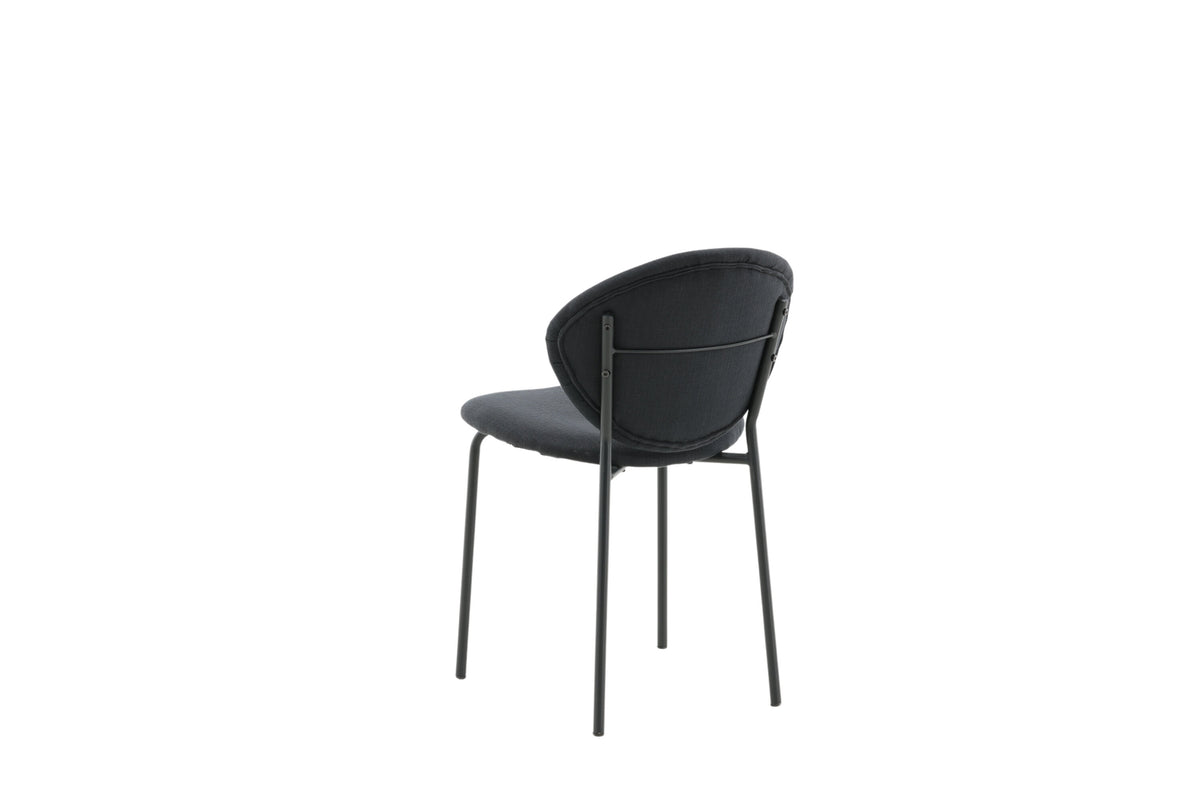 Vault spisebordsstole - sort - 2 stk. - billede 7