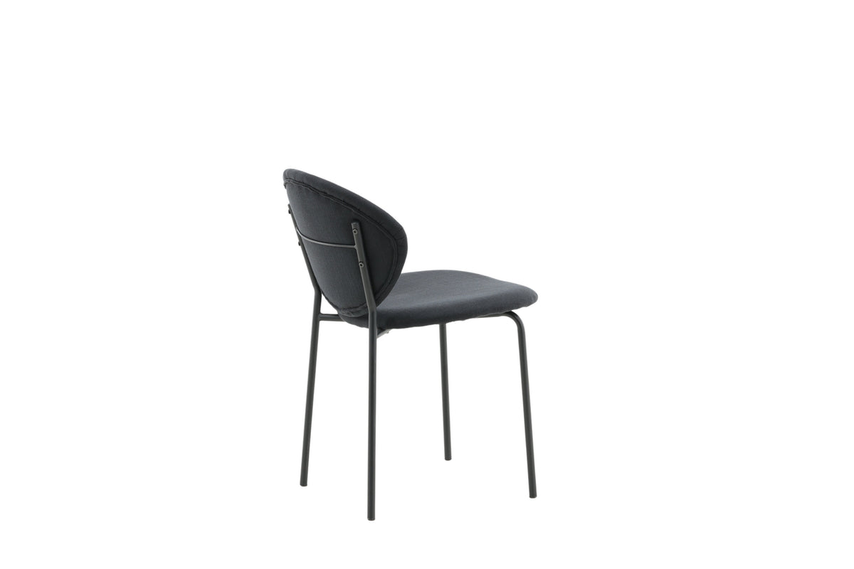 Vault spisebordsstole - sort - 2 stk. - billede 10