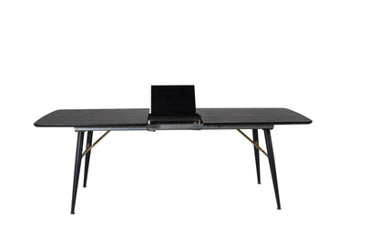 Gold spisebord - 180 × 85 cm - sort - billede 4