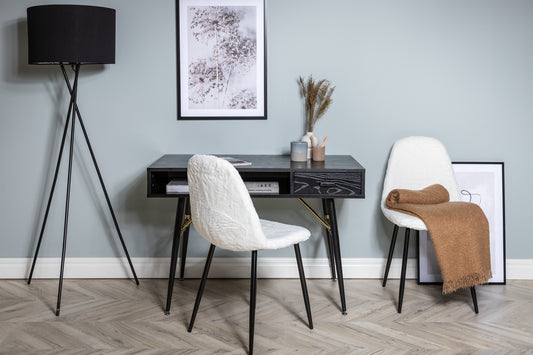 Gold Skrivebord 110 x 60 Sort