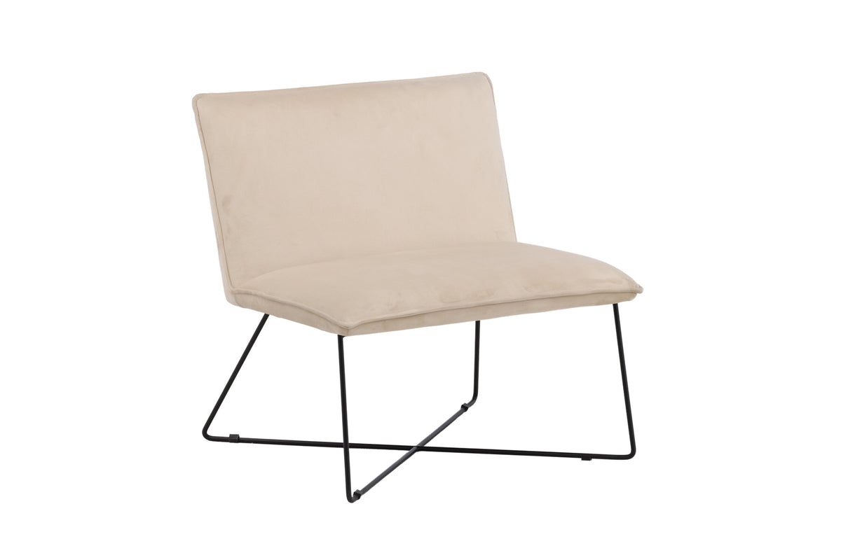 X-lounge loungestol - beige, sort - billede 12