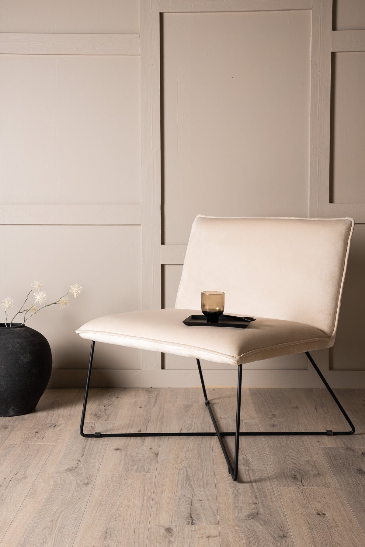 X-lounge loungestol - beige, sort - billede 16