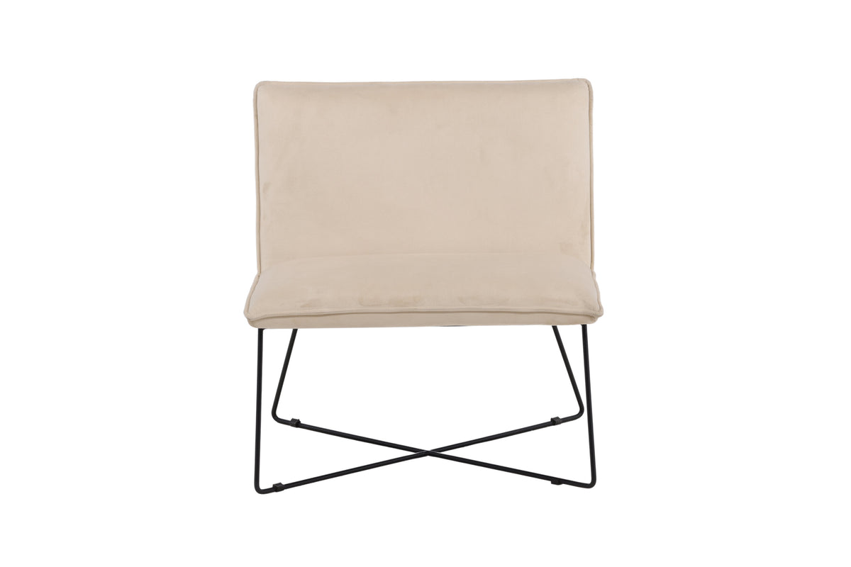 X-lounge loungestol - beige, sort - billede 1