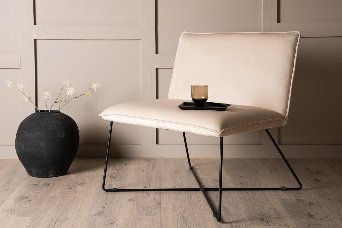 X-lounge loungestol - beige, sort - billede 13