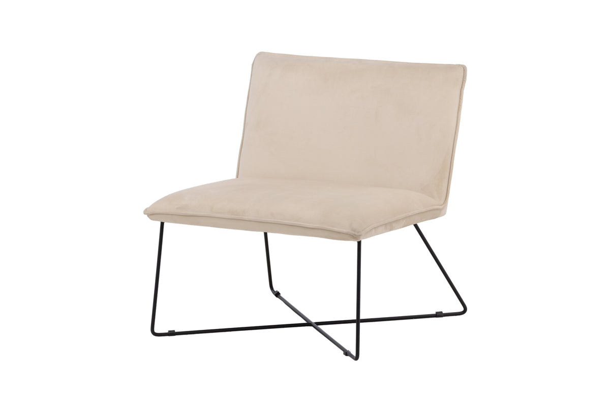 X-lounge loungestol - beige, sort - billede 2