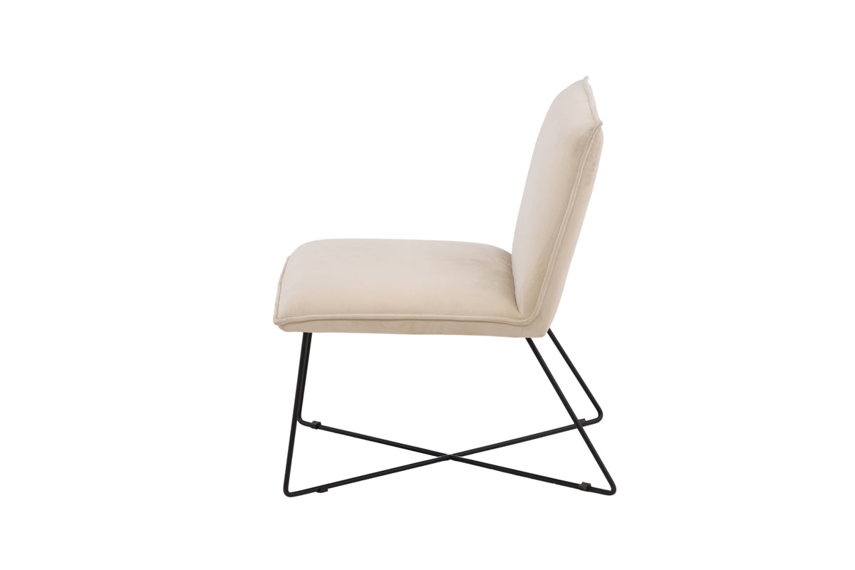 X-lounge loungestol - beige, sort - billede 4