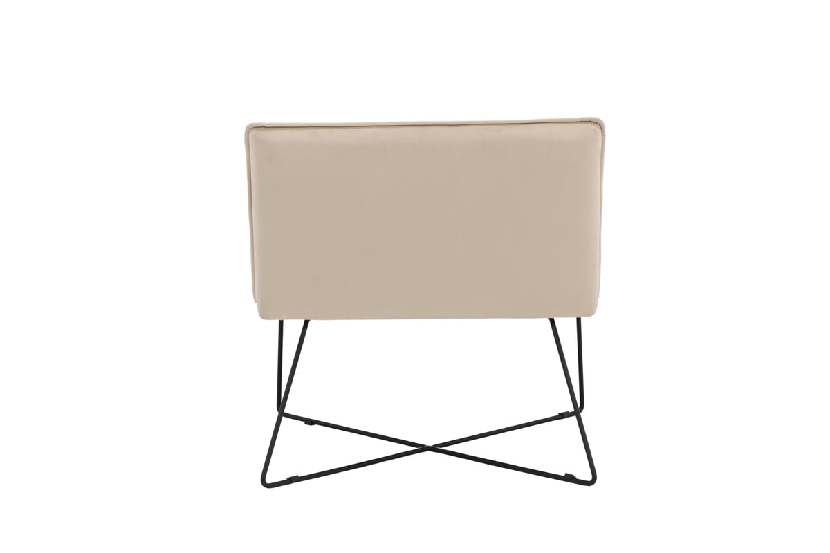 X-lounge loungestol - beige, sort - billede 7