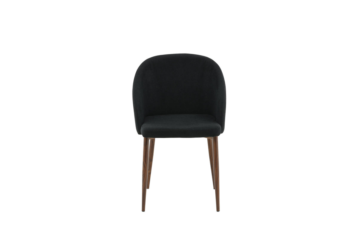Arch spisebordsstole - sort, natur - 2 stk. - billede 1