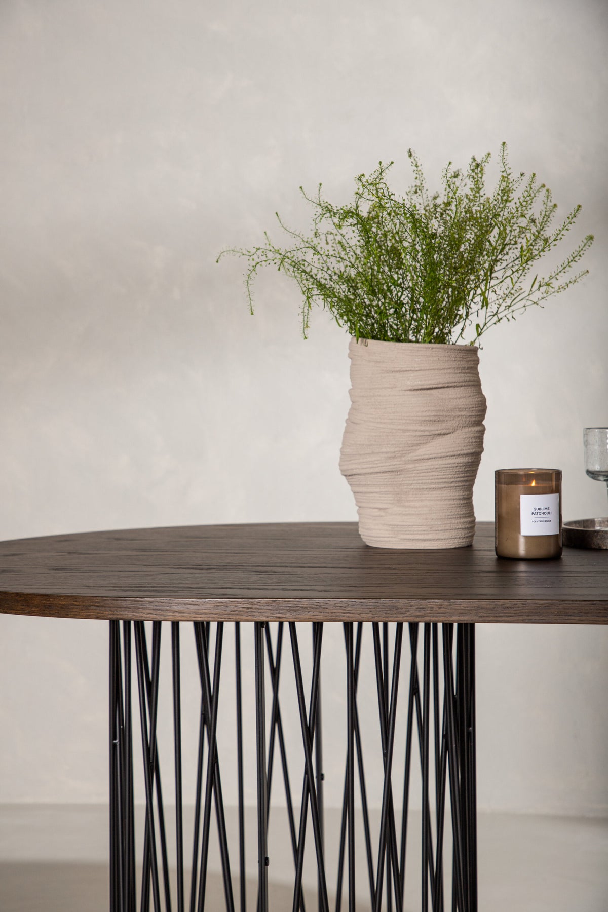 Stone ovalt spisebord - 220 × 100 cm - sort, mokka - billede 20