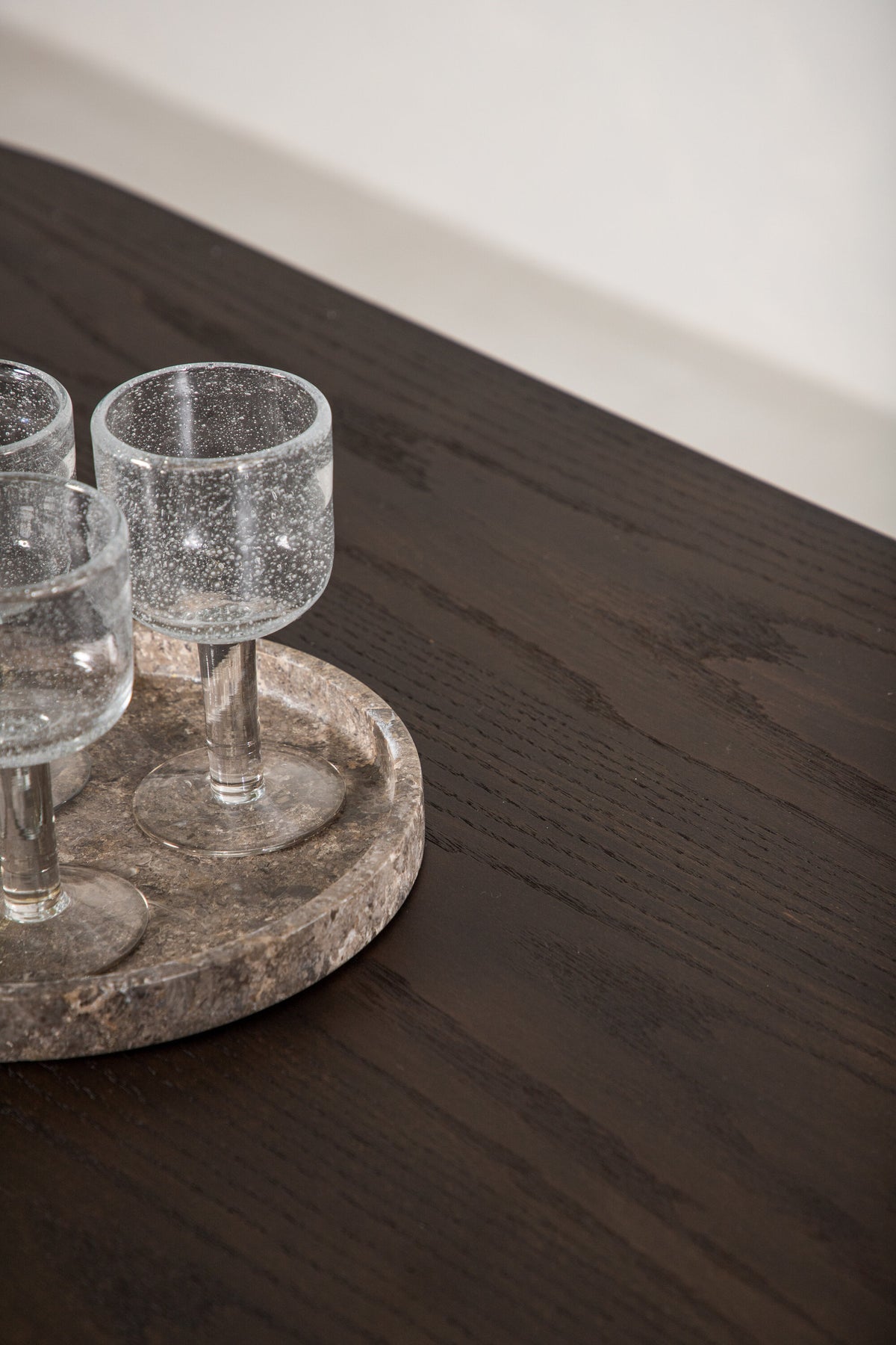 Stone ovalt spisebord - 220 × 100 cm - sort, mokka - billede 21