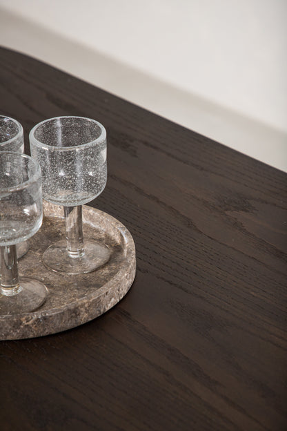 Stone ovalt spisebord - 220 × 100 cm - sort, mokka - billede 21