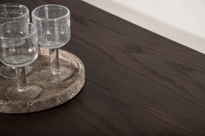 Stone ovalt spisebord - 220 × 100 cm - sort, mokka - billede 16
