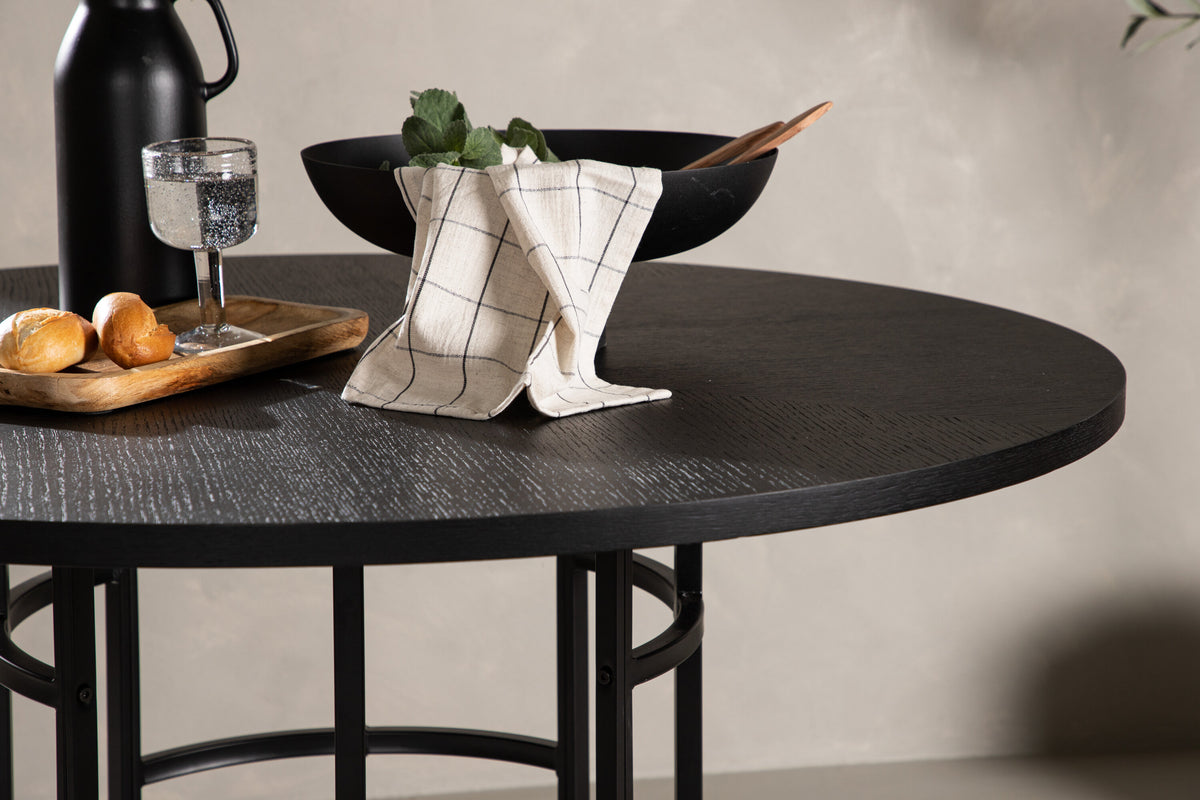 Copenhagen rundt spisebord - Ø115 cm - sort - billede 14