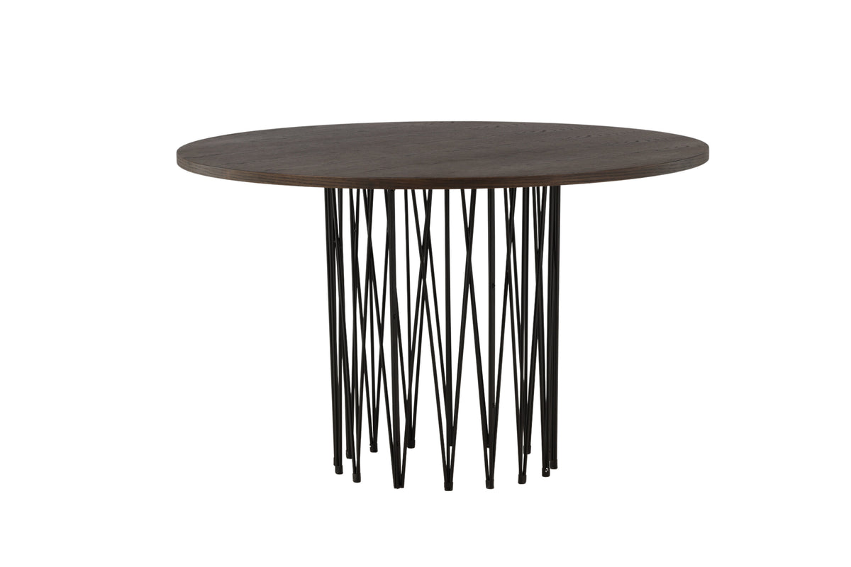 Stone rundt spisebord - Ø120 cm - sort, mokka - billede 1