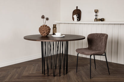 Stone rundt spisebord - Ø120 cm - sort, mokka - billede 13