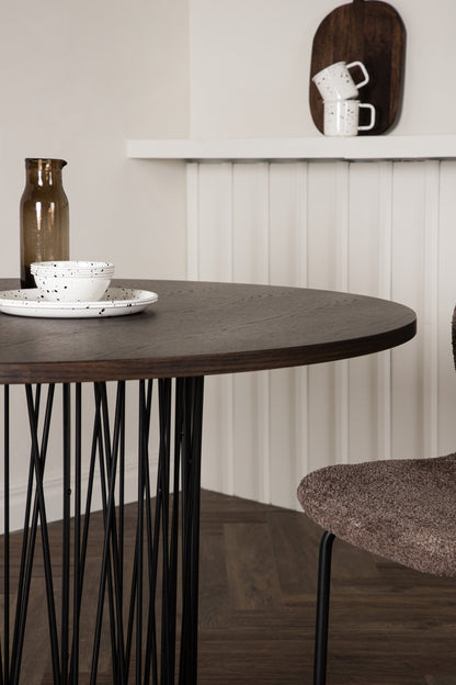 Stone rundt spisebord - Ø120 cm - sort, mokka - billede 18