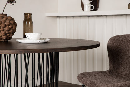 Stone rundt spisebord - Ø120 cm - sort, mokka - billede 14