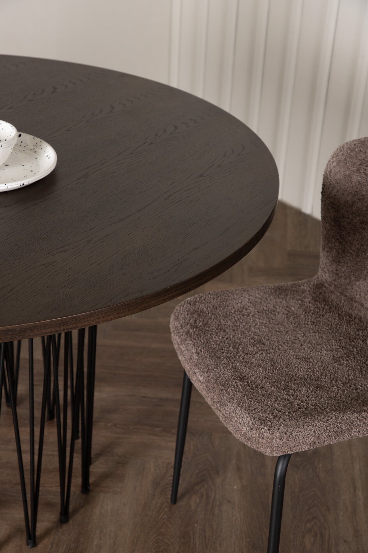 Stone rundt spisebord - Ø120 cm - sort, mokka - billede 20