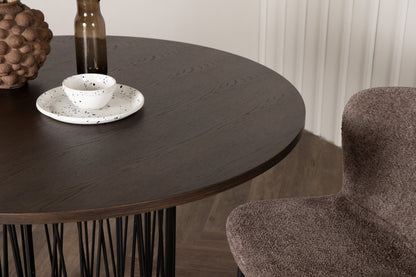 Stone rundt spisebord - Ø120 cm - sort, mokka - billede 16